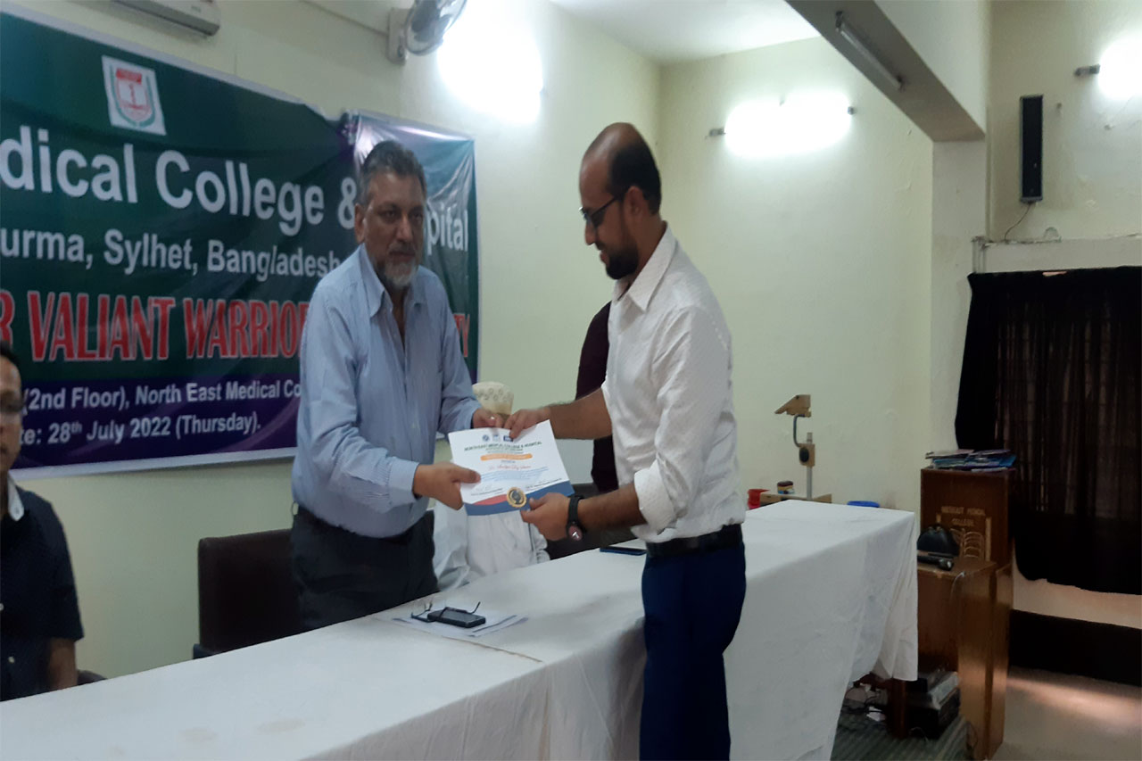 The celebration for VALIANT WARRIORS (those who worked relentlessly and selflessly during COVID-19 AND the recent Flood situation in Sylhet) and a GRANT PARTY held on today,28.07.2022 from 1.00 PM.    