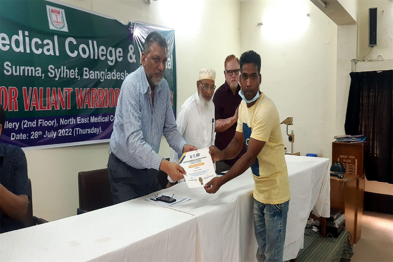 The celebration for VALIANT WARRIORS (those who worked relentlessly and selflessly during COVID-19 AND the recent Flood situation in Sylhet) and a GRANT PARTY held on today,28.07.2022 from 1.00 PM.    