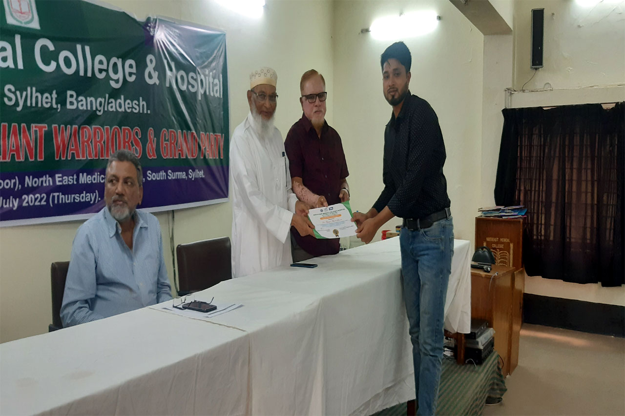 The celebration for VALIANT WARRIORS (those who worked relentlessly and selflessly during COVID-19 AND the recent Flood situation in Sylhet) and a GRANT PARTY held on today,28.07.2022 from 1.00 PM.    