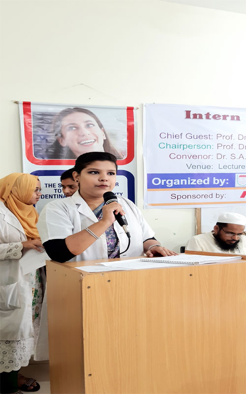 নর্থ ইস্ট মেডিকেল কলেজ ডেন্টাল ইউনিটের ৩য় ব্যাচের ইন্টার্ণ ইন্ডাকশন প্রোগ্রাম